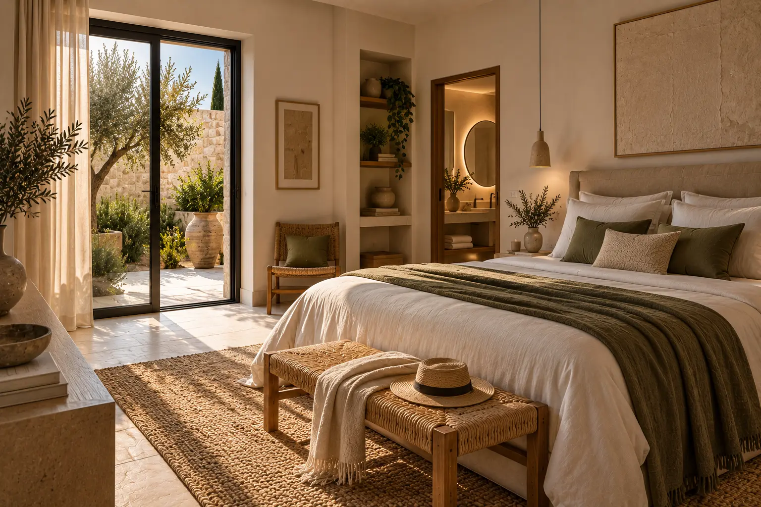 Luxury Mediterranean bedroom